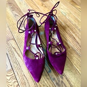 Halogen purple pointed flags size 8.5